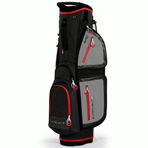 MASTERS 7 SERIES CART TROLLEY BAG – BLACK / GREY / RED 3 MASTERS 7 SERIES CART TROLLEY BAG – BLACK / GREY / RED