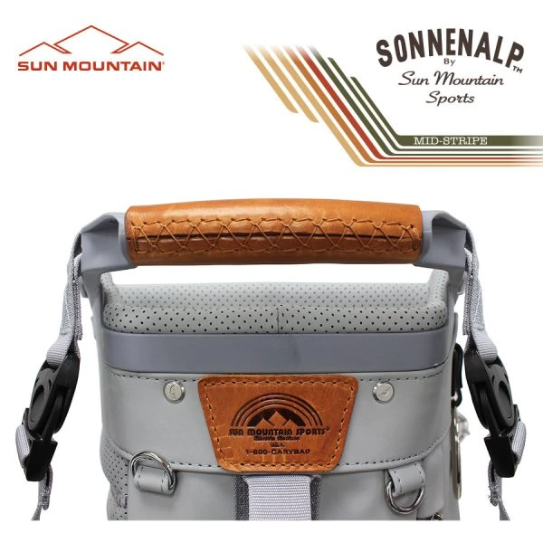 SUN MOUNTAIN Sonnenalp™ MID STRIPE GOLF STAND BAG – MOSS / INFERNO 6 SUN MOUNTAIN Sonnenalp™ MID STRIPE GOLF STAND BAG – MOSS / INFERNO - Image 4