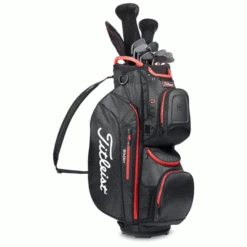 TITLEIST STADRY 15 GOLF CART BAG – BLACK / RED -Quality Golf Equipment Store 5 2022 Cart 15 StaDry Black 600x600 1
