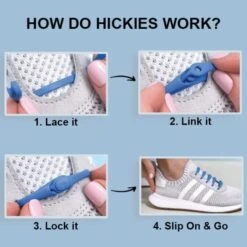 HICKIES 2.0 KIDS TIE-FREE LACES X10 / BLACK -Quality Golf Equipment Store 51B8rhXgePL. AC 600x600 2