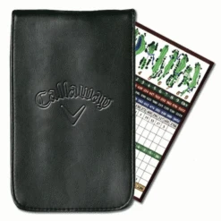 CALLAWAY DELUXE PU LEATHER GOLF SCORE CARD HOLDER