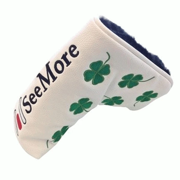 SEEMORE LTD EDITION LUCKY CLOVER GOLF PUTTER COVER – White 3 SEEMORE LTD EDITION LUCKY CLOVER GOLF PUTTER COVER – White
