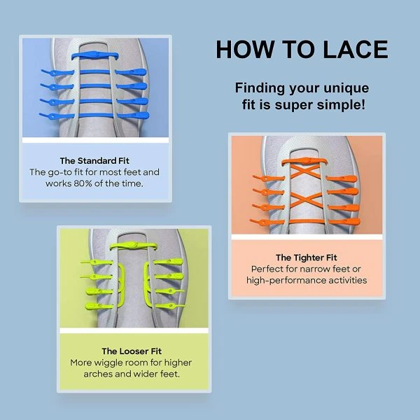 HICKIES 2.0 ADULTS TIE-FREE SHOE LACES X14 / ORANGE 6 HICKIES 2.0 ADULTS TIE-FREE SHOE LACES X14 / ORANGE - Image 4