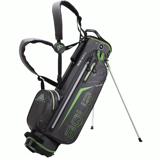 BIG MAX AQUA SEVEN STAND BAG – CHARCOAL / LIME 3 BIG MAX AQUA SEVEN STAND BAG – CHARCOAL / LIME