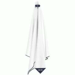 BLUE TEES UTILITY GOLF TOWEL – WHITE