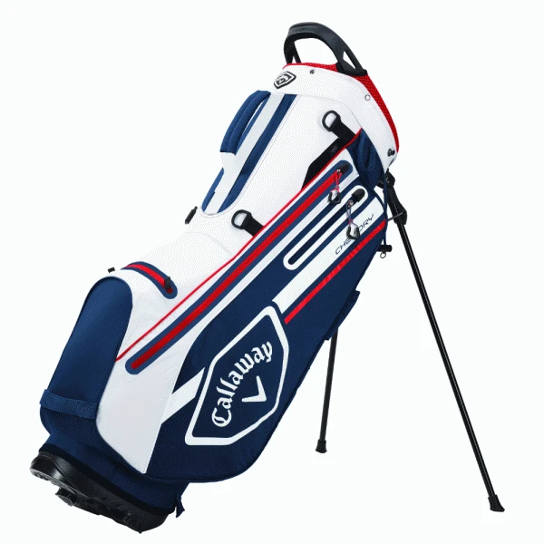 CALLAWAY CHEV DRY GOLF STAND CARRY BAG – NAVY / RED 3 CALLAWAY CHEV DRY GOLF STAND CARRY BAG – NAVY / RED