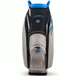 OGIO ALL ELEMENTS SILENCER CART BAG – GREY FLO BLUE -Quality Golf Equipment Store ELEMENTS SILENCER GREY2 600x600 1