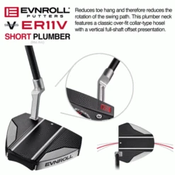 EVNROLL V SERIES ER11v SHORT PLUMBER NECK PUTTER -Quality Golf Equipment Store ERPLUMB6 600x600 1