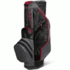 SUN MOUNTAIN H2NO LITE WATERPROOF GOLF CART BAG – BLACK / GUNMETAL / RED -Quality Golf Equipment Store H2LBLACKGUN 600x600 1
