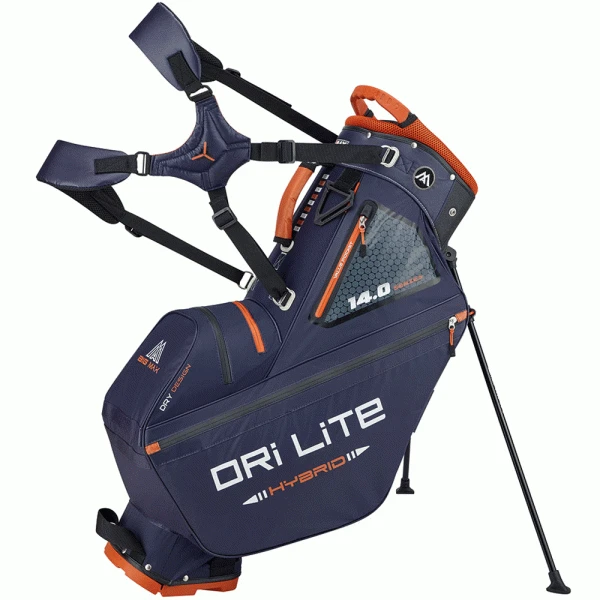 BIG MAX DRILITE HYBRID TOUR STAND BAG – STEEL / BLACK / RUST 3 BIG MAX DRILITE HYBRID TOUR STAND BAG – STEEL / BLACK / RUST