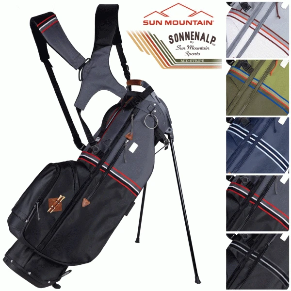 SUN MOUNTAIN Sonnenalp™ MID STRIPE GOLF STAND BAG – MOSS / INFERNO 10 SUN MOUNTAIN Sonnenalp™ MID STRIPE GOLF STAND BAG – MOSS / INFERNO - Image 8