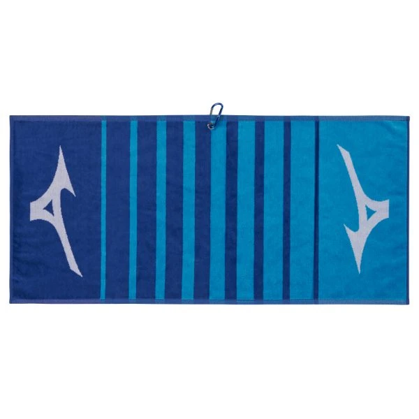 MIZUNO RB TOUR GOLF TOWEL – BLUE / WHITE 4 MIZUNO RB TOUR GOLF TOWEL – BLUE / WHITE - Image 2