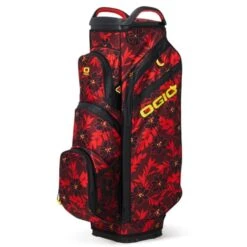 OGIO ALL ELEMENTS SILENCER CART BAG – RED FLOWER PARTY