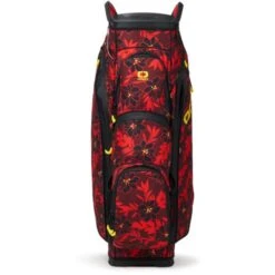 OGIO ALL ELEMENTS SILENCER CART BAG – RED FLOWER PARTY -Quality Golf Equipment Store REDFLOWERCART 3 600x600 1