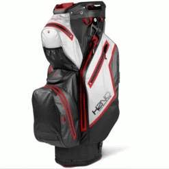 SUN MOUNTAIN H2NO STAFF WATERPROOF GOLF CART BAG – BLACK / WHITE / RED