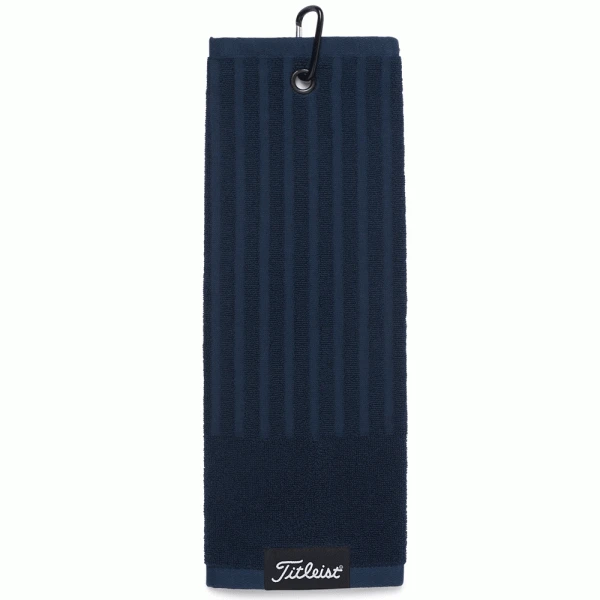 TITLEIST TRI-FOLD CART TOWEL – NAVY 3 TITLEIST TRI-FOLD CART TOWEL – NAVY