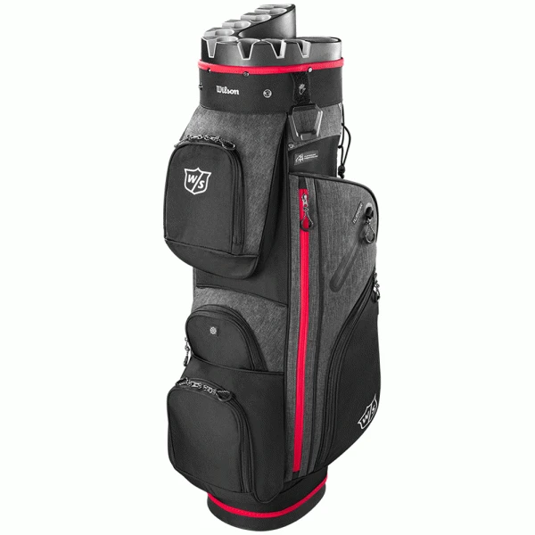 WILSON STAFF 2023 I-LOCK III GOLF CART BAG – BLACK / RED 3 WILSON STAFF 2023 I-LOCK III GOLF CART BAG – BLACK / RED