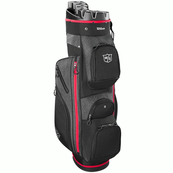 WILSON STAFF 2023 I-LOCK III GOLF CART BAG – BLACK / RED 4 WILSON STAFF 2023 I-LOCK III GOLF CART BAG – BLACK / RED - Image 2
