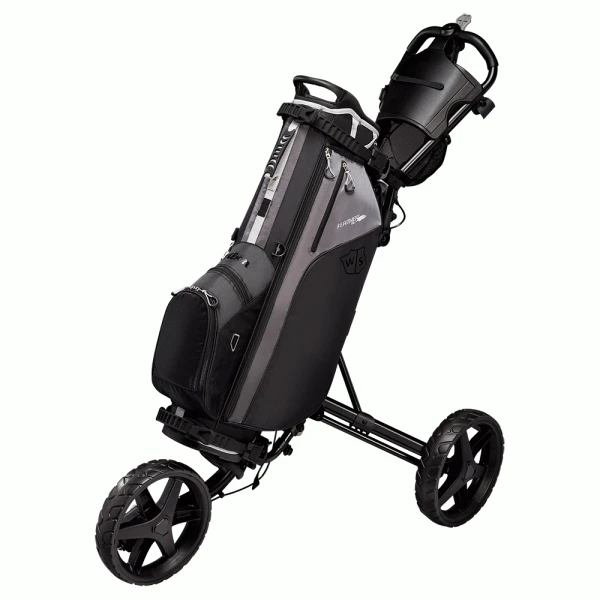 WILSON STAFF FEATHER GOLF STAND CARRY BAG – BLACK / CITRON 6 WILSON STAFF FEATHER GOLF STAND CARRY BAG – BLACK / CITRON - Image 4