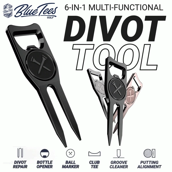 BLUE TEES 6 IN 1 DIVOT TOOL – ROSE GOLD 4 BLUE TEES 6 IN 1 DIVOT TOOL – ROSE GOLD - Image 2