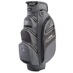 POWAKADDY DRI-TECH 14 WAY WATERPROOF GOLF CART TROLLEY BAG – GUN METAL / BLACK