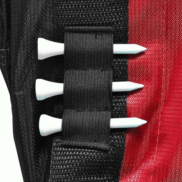 LONGRIDGE 5” DUAL STRAP GOLF PENCIL BAG – BLACK / RED 6 LONGRIDGE 5” DUAL STRAP GOLF PENCIL BAG – BLACK / RED - Image 5