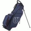 WILSON PROSTAFF DELUXE GOLF STAND CARRY BAG – NAVY / RED