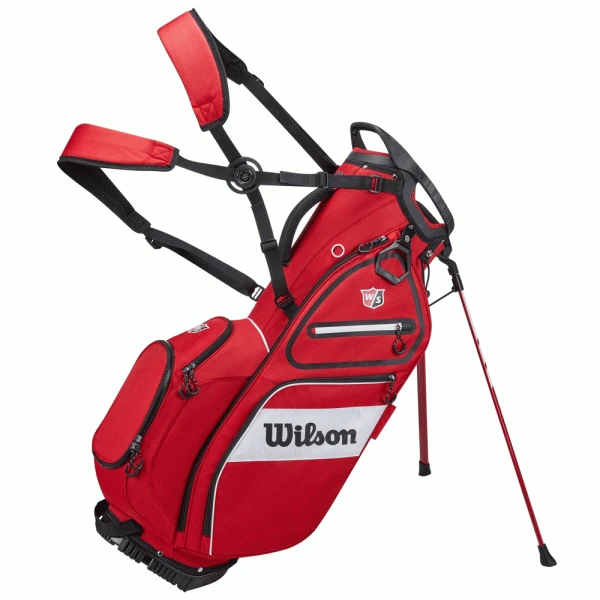 WILSON STAFF GOLF TOUR STAND CARRY BAG – RED / WHITE 4 WILSON STAFF GOLF TOUR STAND CARRY BAG – RED / WHITE - Image 2