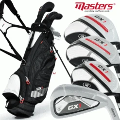 MASTERS GX1 COMPLETE GOLF SET DELUXE GOLF STAND CARRY BAG – RIGHT HAND